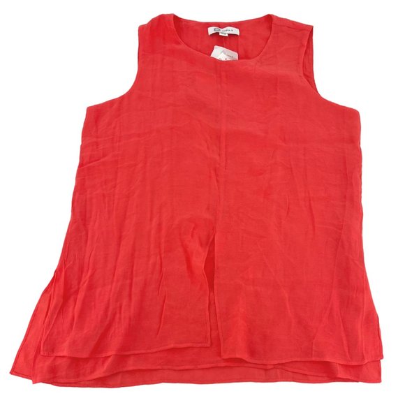 Cristina B | Women's Layered Tank Top | Coral | Medium - Picture 1 of 2